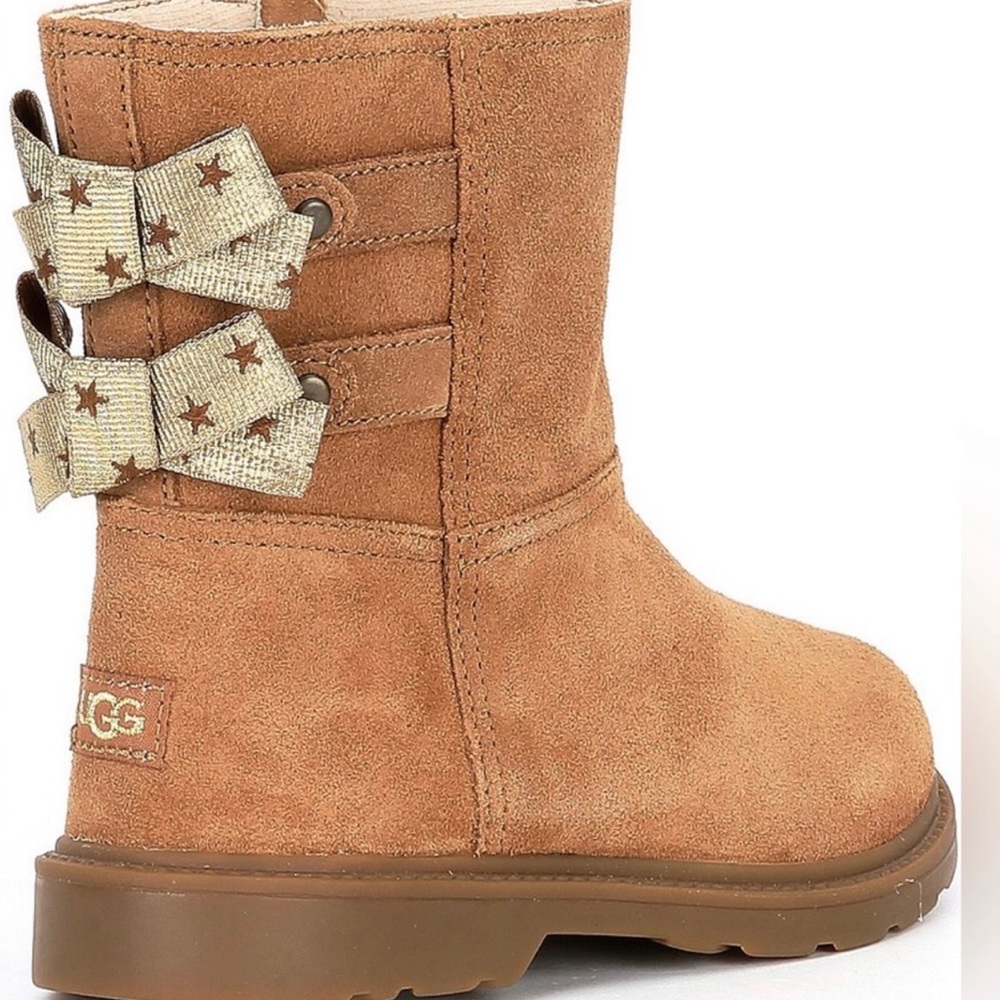 UGG Girls' Tillee Suede Bow Boots (Toddler)